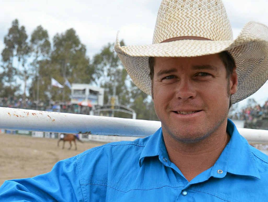 CROWD FAVOURITE: Local saddle bronc rider Mark Collins was one of the stars of the Warwick Rodeo. CROWD FAVOURITE: Local saddle bronc rider Mark Collins was one of the stars of the Warwick Rodeo.